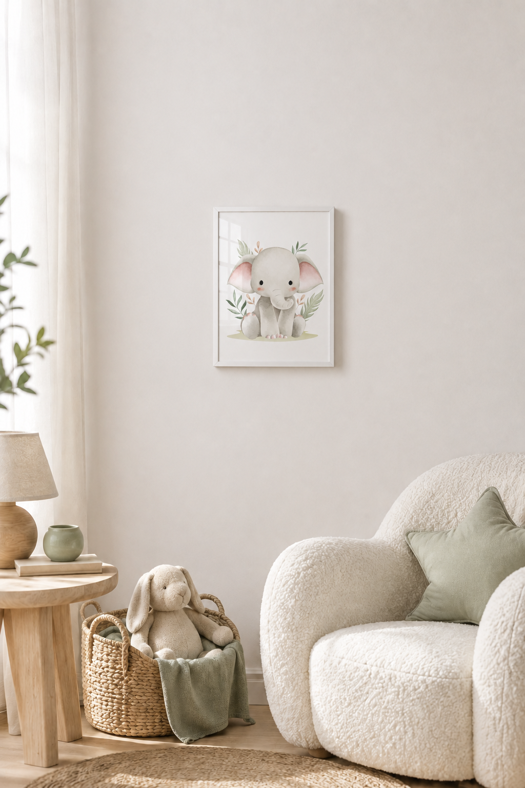 Print decorativ „Pui de elefant”