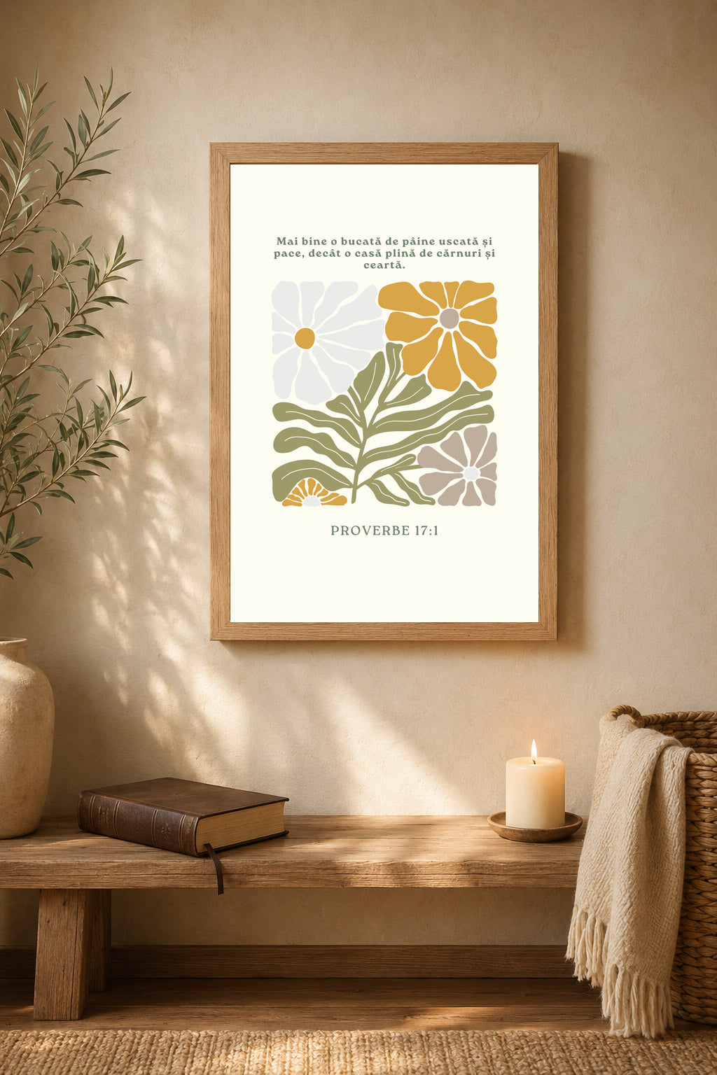 Tablou creștin despre pacea in familie – Proverbe 17:1