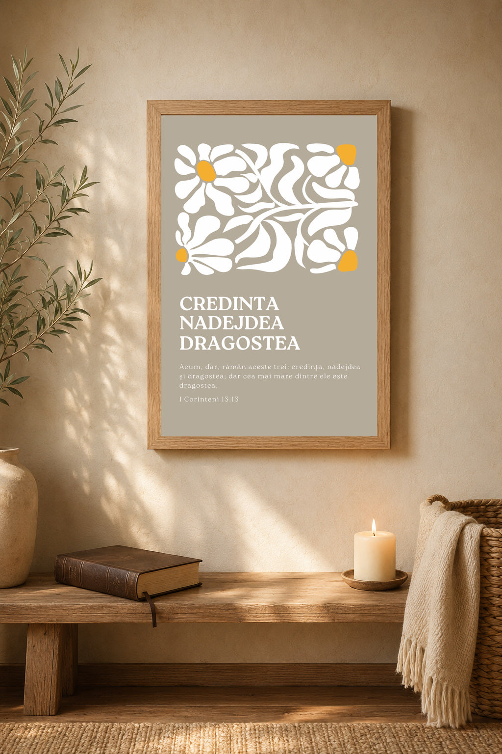Tablou „Credința, nădejdea și dragostea” – 1 Corinteni 13:13
