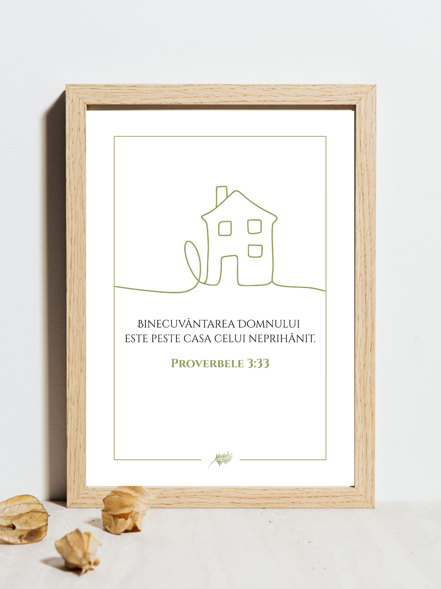 Tablou Creștin pentru Casă – „Binecuvântarea Domnului” | Proverbele 3:33