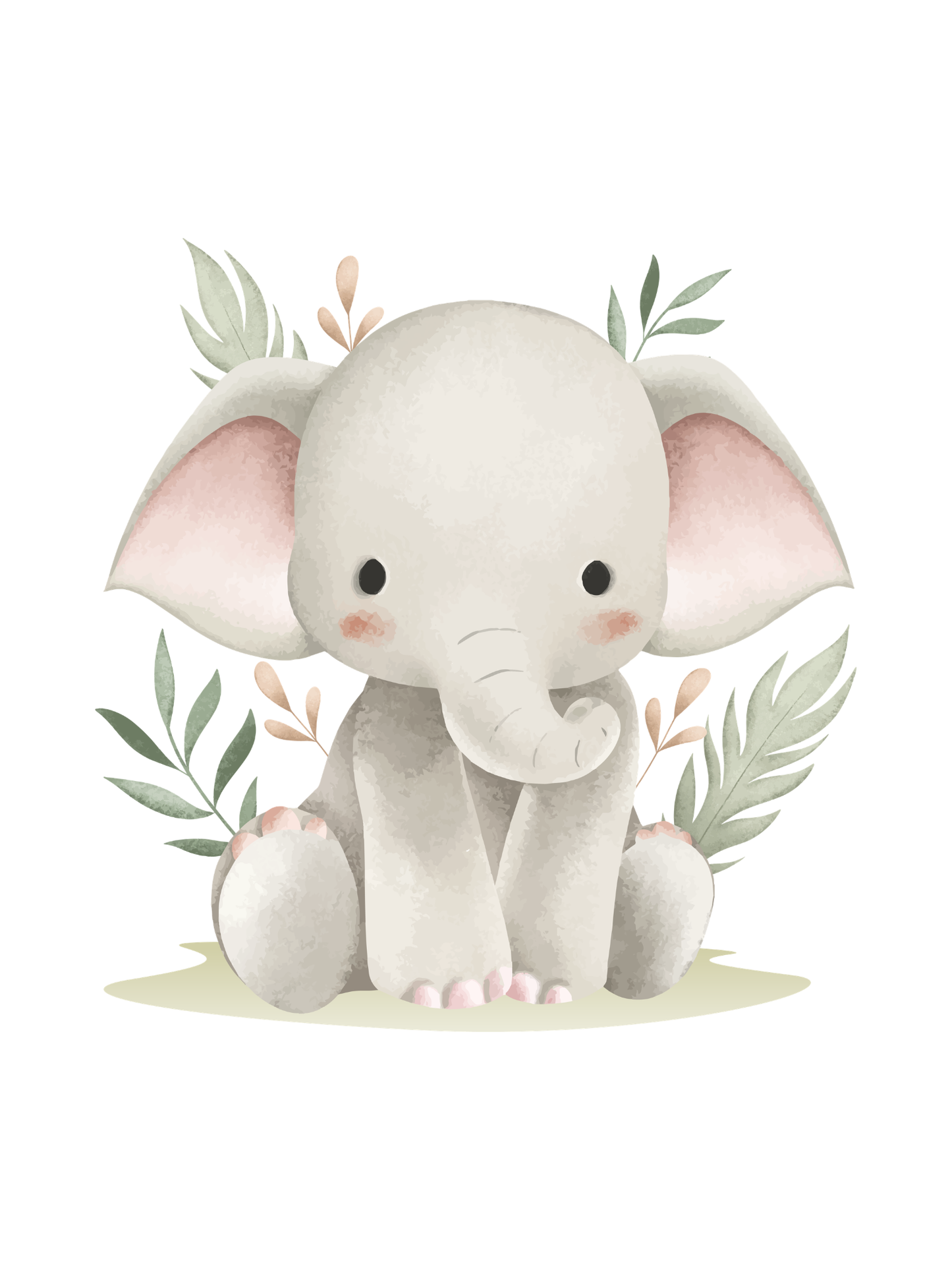 Print decorativ „Pui de elefant”