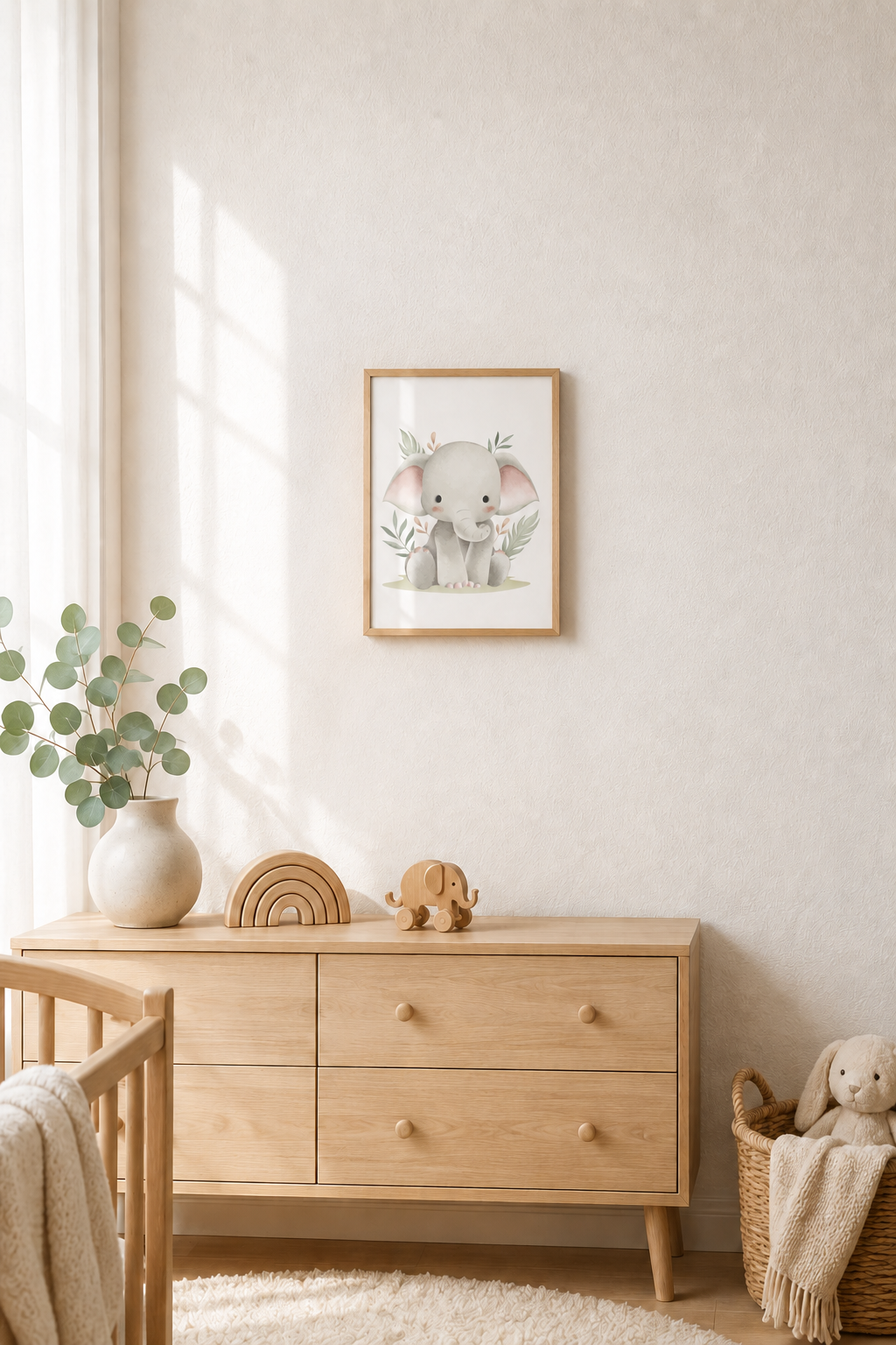 Print decorativ „Pui de elefant”