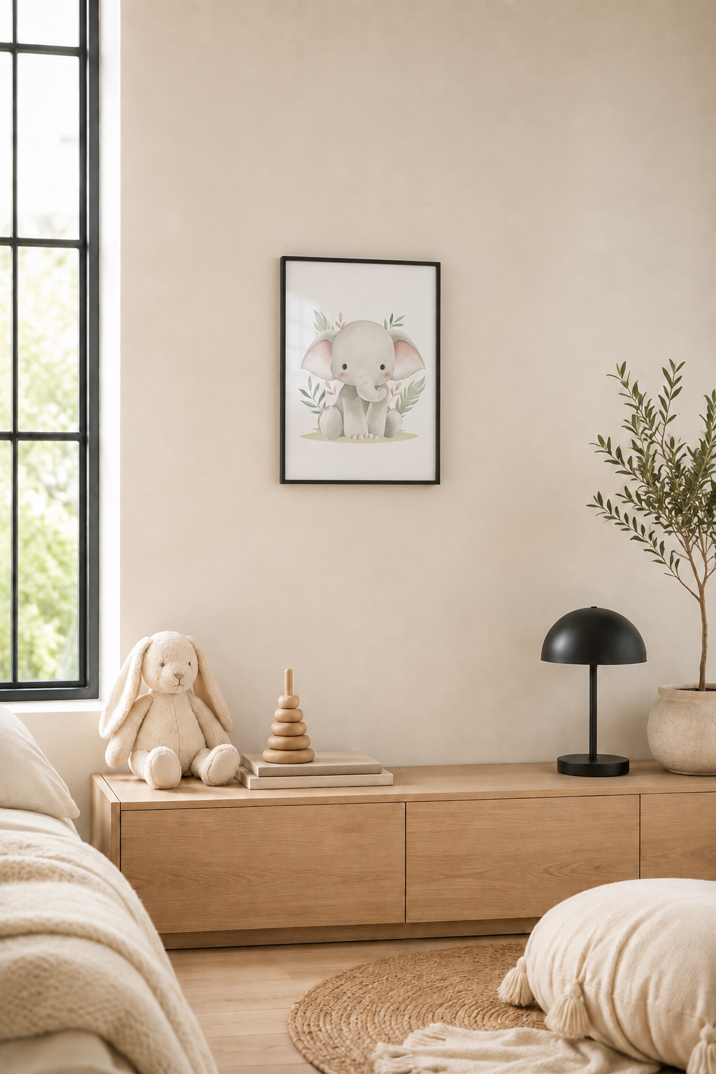 Print decorativ „Pui de elefant”