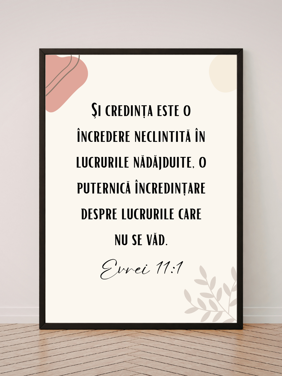 Set 3 Tablouri Creștine – Credința | Evrei 11:1